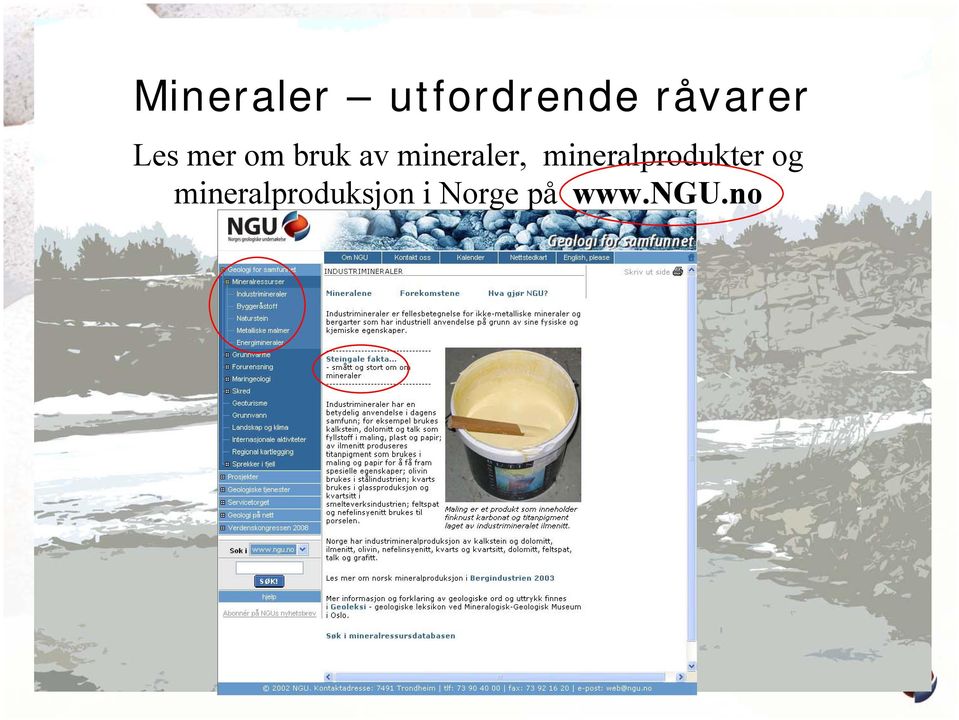 mineralprodukter og