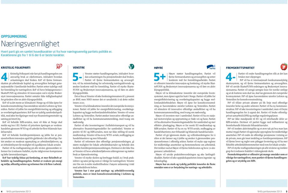 KrF vil fjerne formuesskatten på arbeidende kapital og arveavgiften betinget generasjonsskifte i familieeide bedrifter. Partiet setter tydelige mål for forenkling for næringslivet.