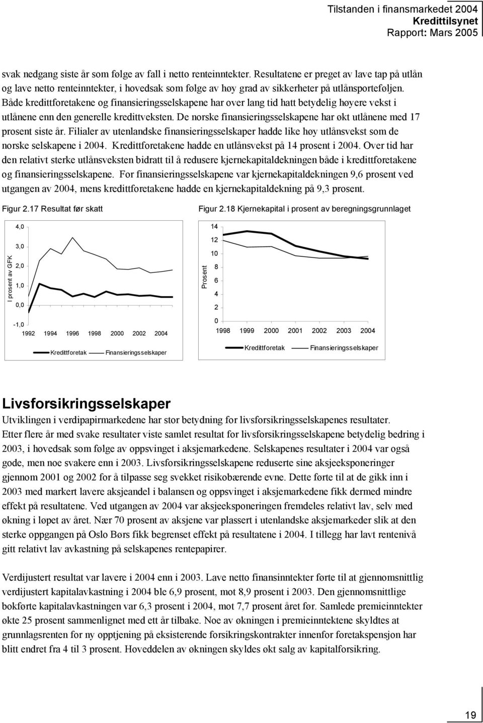 Både kredittforetakene og finansieringsselskapene har over lang tid hatt betydelig høyere vekst i utlånene enn den generelle kredittveksten.