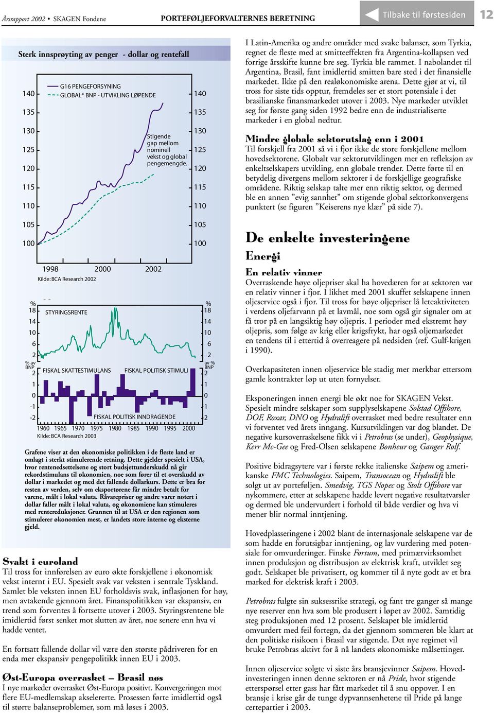 140 135 130 125 120 115 110 I Latin-Amerika og andre områder med svake balanser, som Tyrkia, regnet de fleste med at smitteeffekten fra Argentina-kollapsen ved forrige årsskifte kunne bre seg.