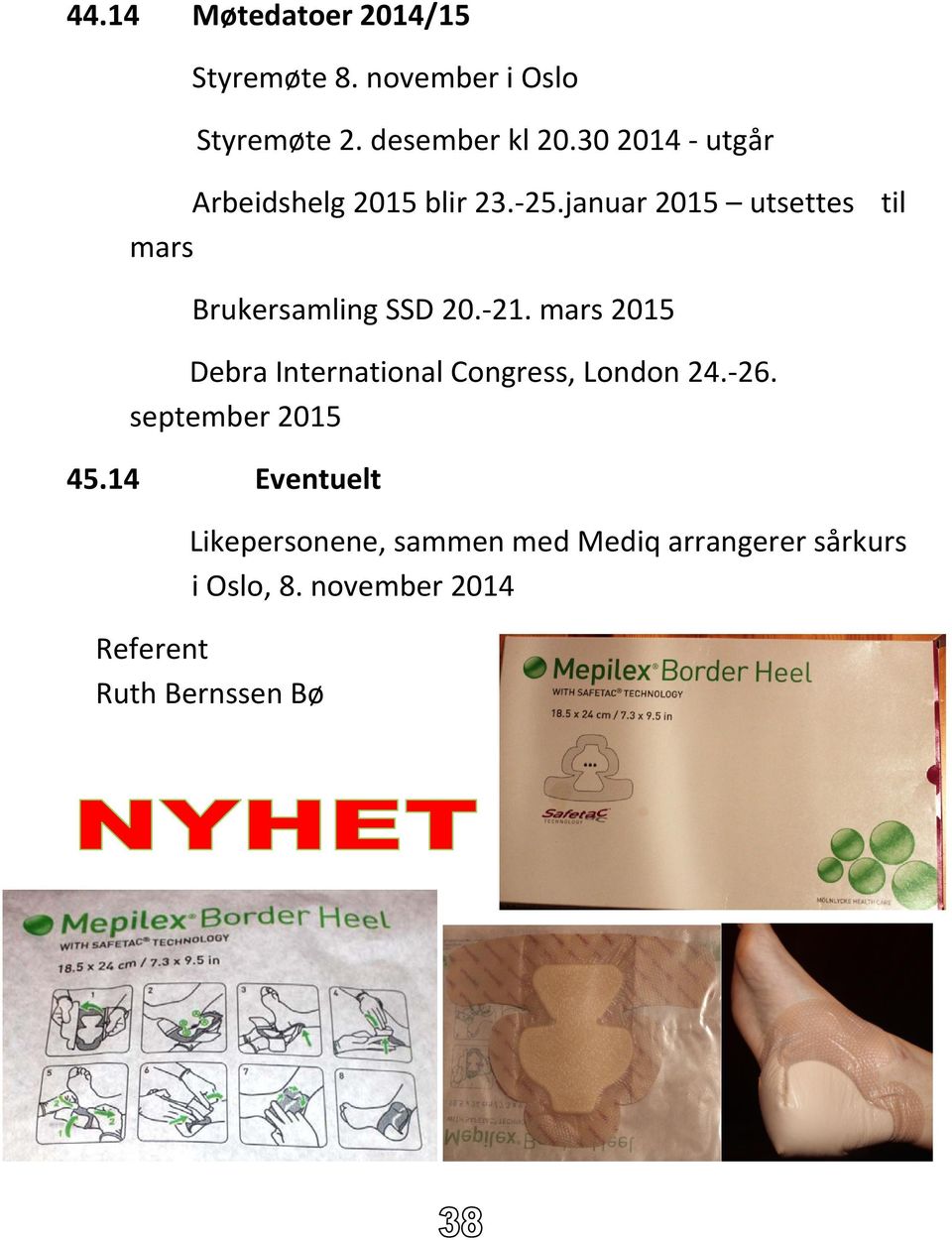 januar 2015 utsettes til mars Brukersamling SSD 20. 21.