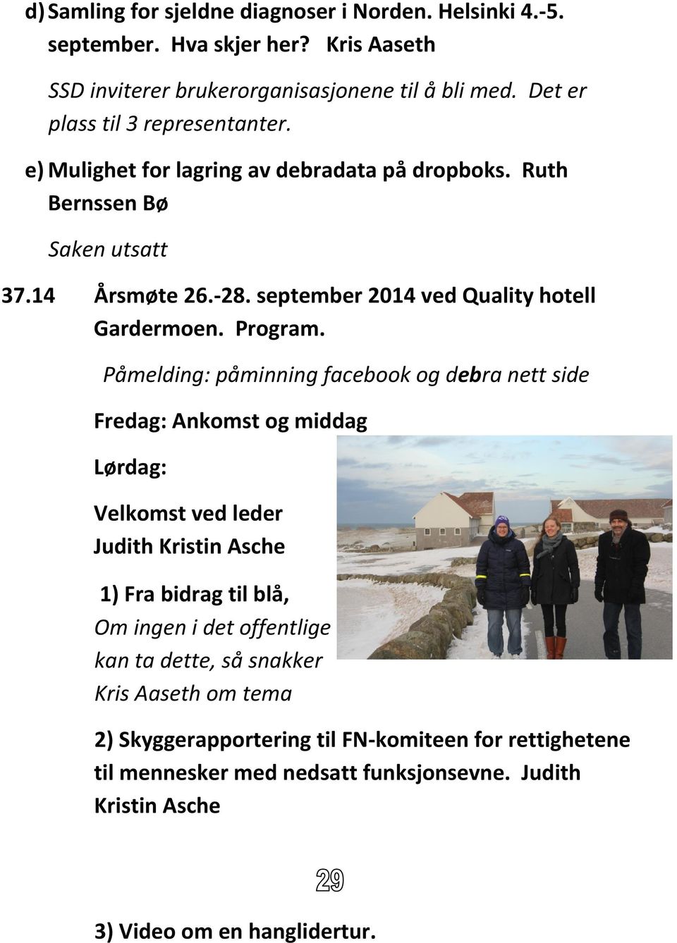 september 2014 ved Quality hotell Gardermoen. Program.