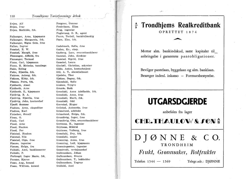 Filssiuim;, Petoa, frk. Fjeldseth, Aksel Fjeldseth, Arne Fjeldseth, E., kjøpmann Fjeldvig, B. A. Fjeldvig, Hjørdis, frue Fjeldvig, John, kontorehef Fjsarlll dtomimieir Fladnes, Arne, ekspeditør Fladnes, Karl Fleischer, Ørnulf Floan, O.