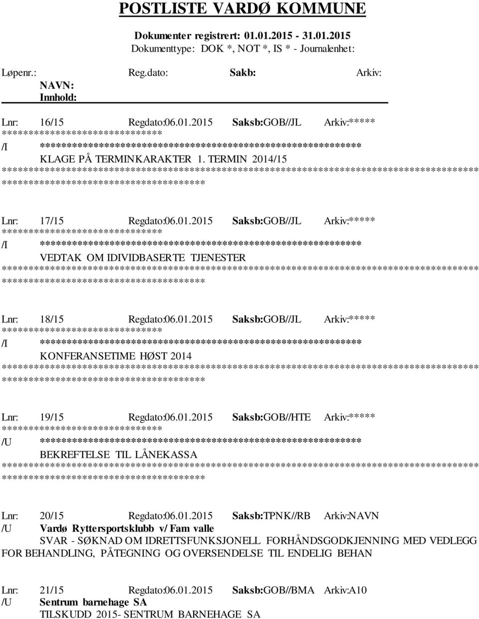 01.2015 Saksb:TPNK//RB Arkiv:NAVN /U Vardø Ryttersportsklubb v/ Fam valle SVAR - SØKNAD OM IDRETTSFUNKSJONELL FORHÅNDSGODKJENNING MED VEDLEGG FOR BEHANDLING, PÅTEGNING OG OVERSENDELSE TIL ENDELIG