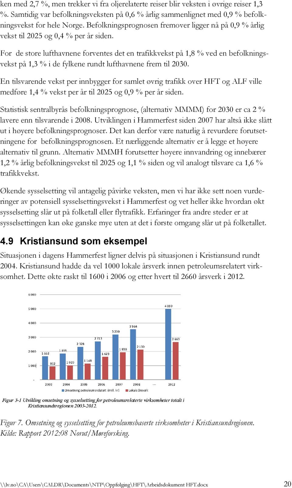 For de store lufthavnene forventes det en trafikkvekst på 1,8 % ved en befolkningsvekst på 1,3 % i de fylkene rundt lufthavnene frem til 2030.