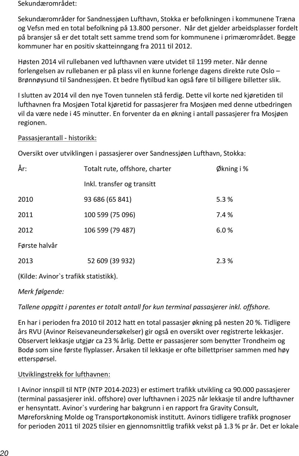 Høsten 2014 vil rullebanen ved lufthavnen være utvidet til 1199 meter. Når denne forlengelsen av rullebanen er på plass vil en kunne forlenge dagens direkte rute Oslo Brønnøysund til Sandnessjøen.