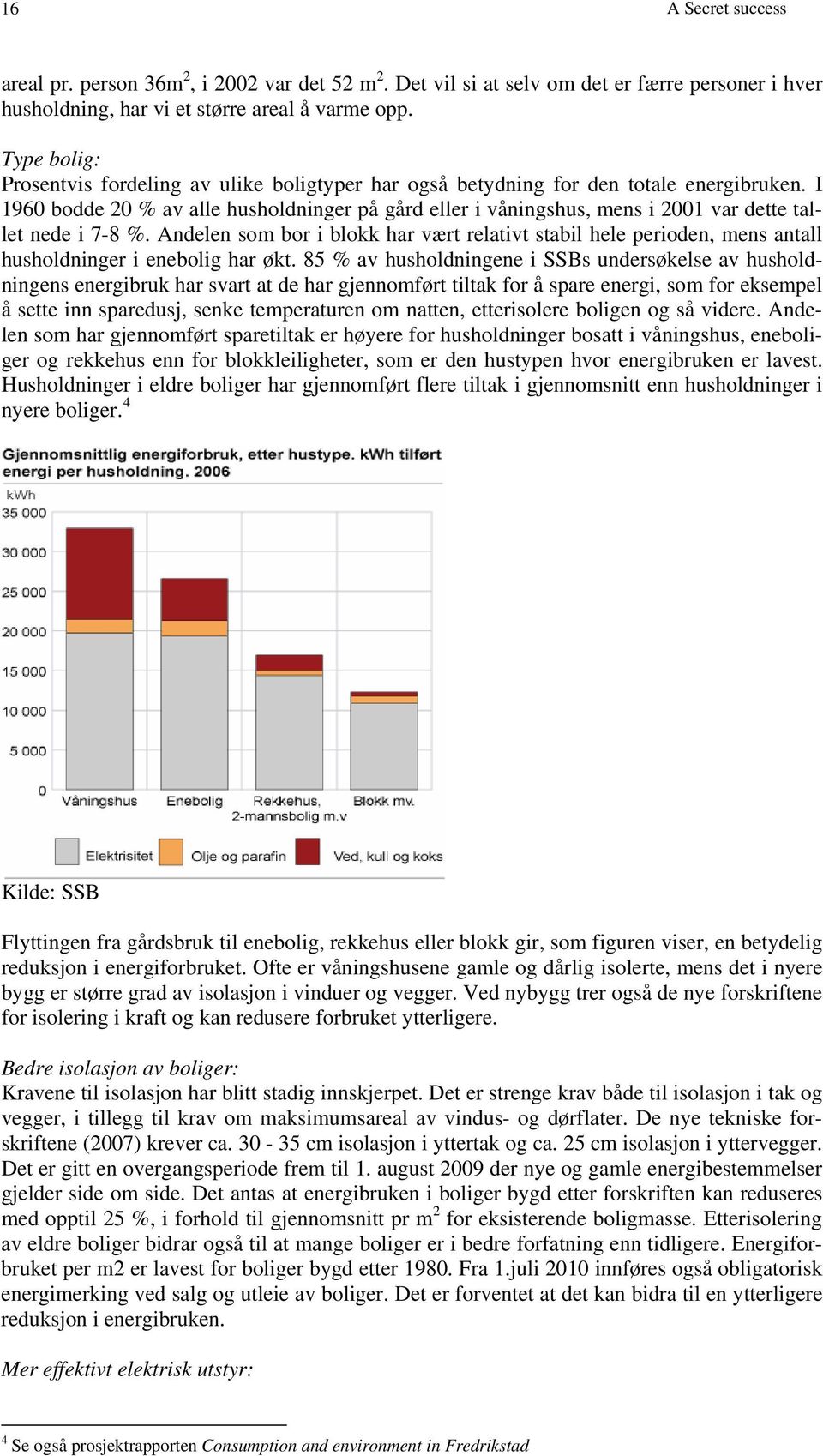 I 1960 bodde 20 % av alle husholdninger på gård eller i våningshus, mens i 2001 var dette tallet nede i 7-8 %.