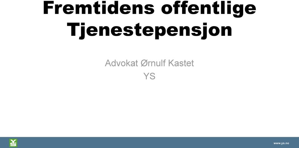 Tjenestepensjon