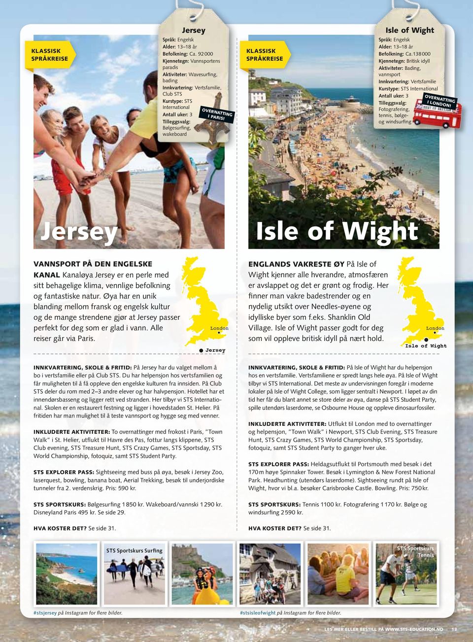 klassisk språkreise Isle of Wight Befolkning: Ca.