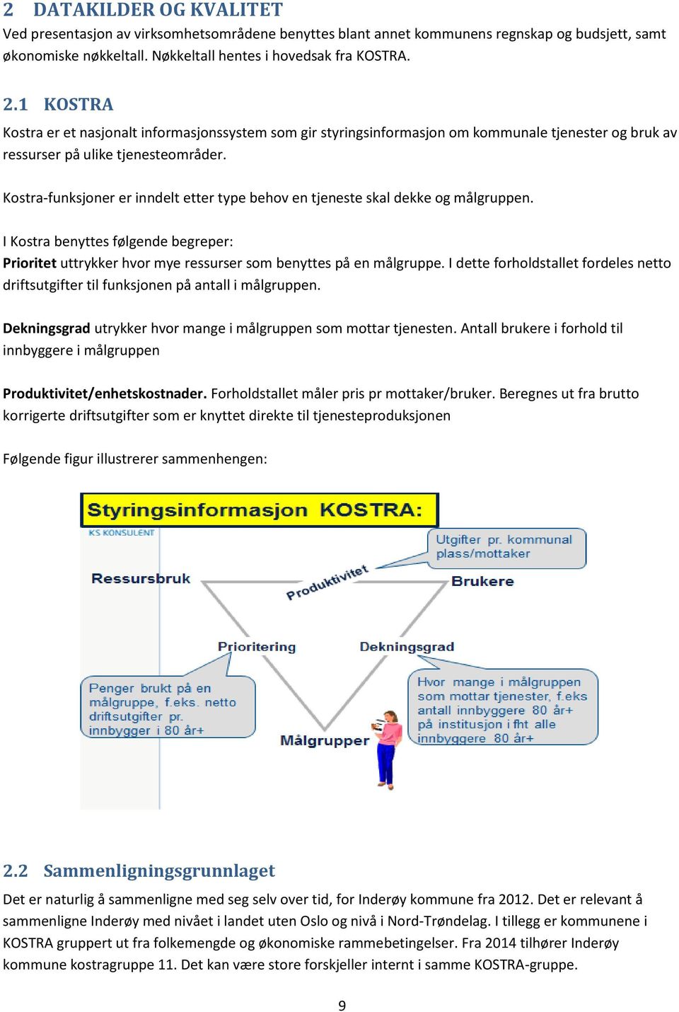 Kostra-funksjoner er inndelt etter type behov en tjeneste skal dekke og målgruppen. I Kostra benyttes følgende begreper: Prioritet uttrykker hvor mye ressurser som benyttes på en målgruppe.