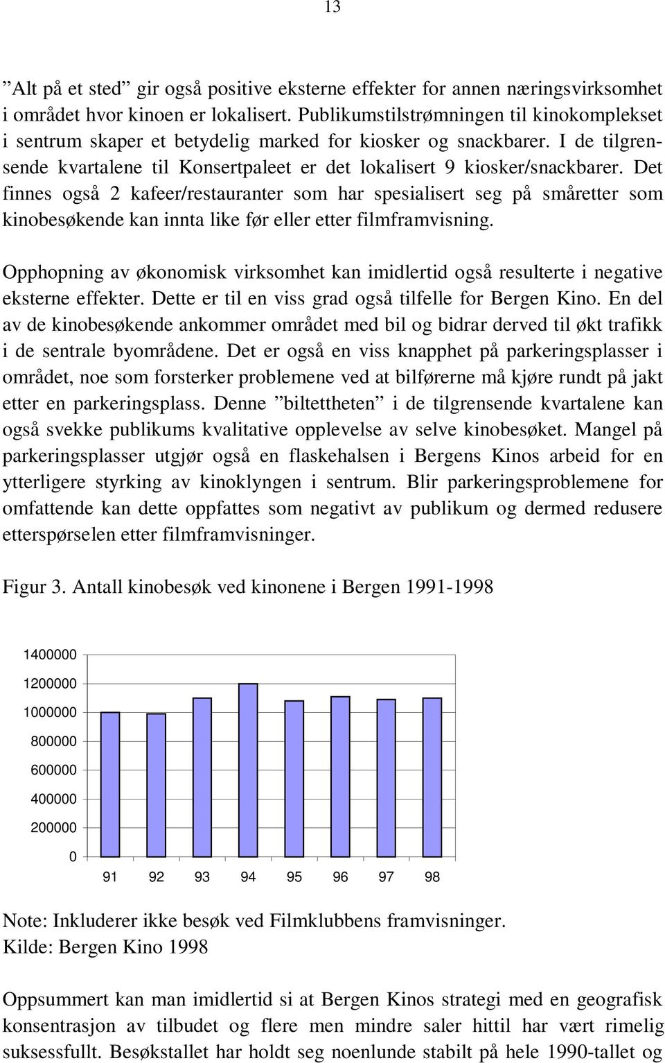 Det finnes også 2 kafeer/restauranter som har spesialisert seg på småretter som kinobesøkende kan innta like før eller etter filmframvisning.