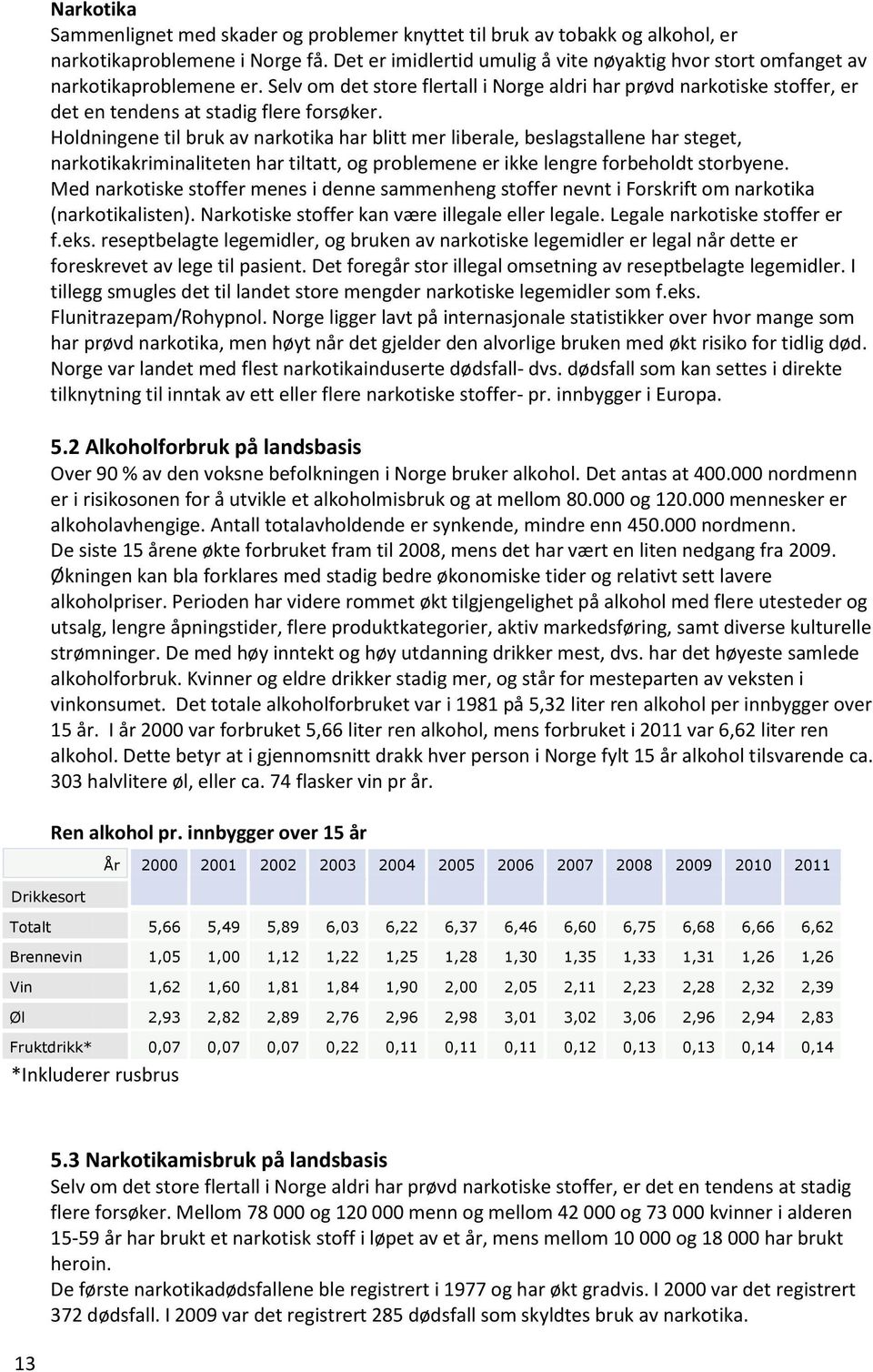 Selv om det store flertall i Norge aldri har prøvd narkotiske stoffer, er det en tendens at stadig flere forsøker.