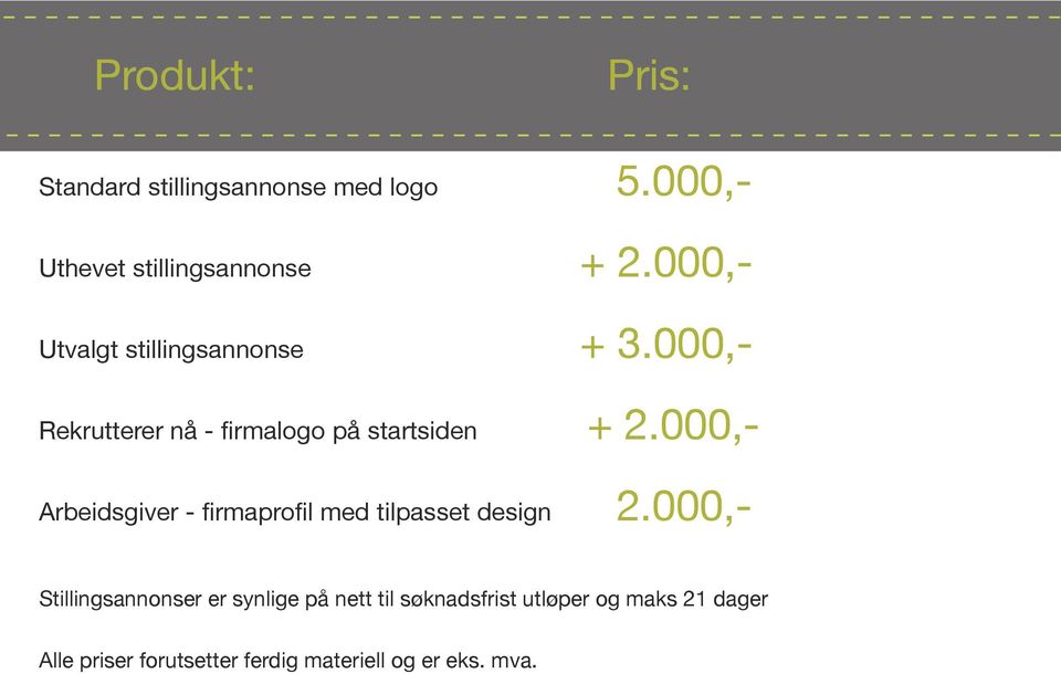 000,- Arbeidsgiver - firmaprofil med tilpasset design 2.