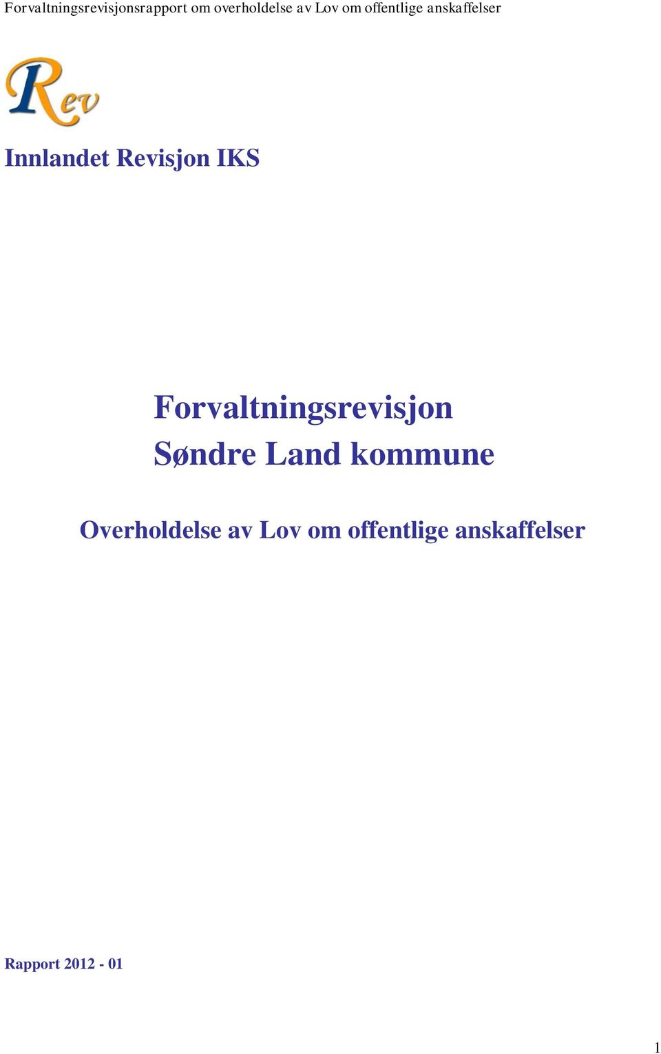 Land kommune Overholdelse av