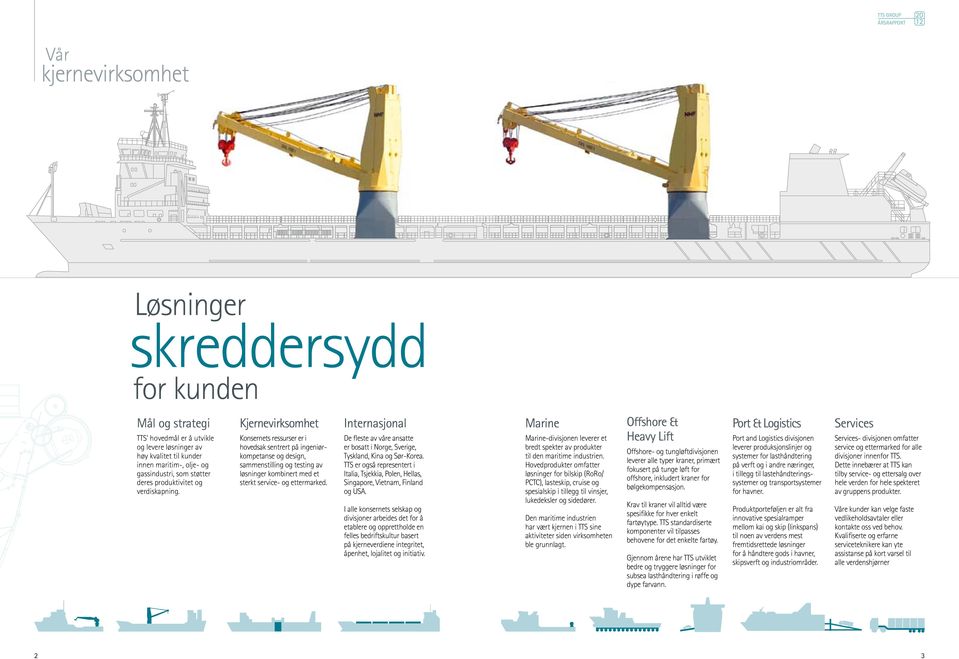 Konsernets ressurser er i hoved sak sentrert på ingeniør kompetanse og design, sammen stilling og testing av løsninger kombinert med et sterkt service- og etter marked.