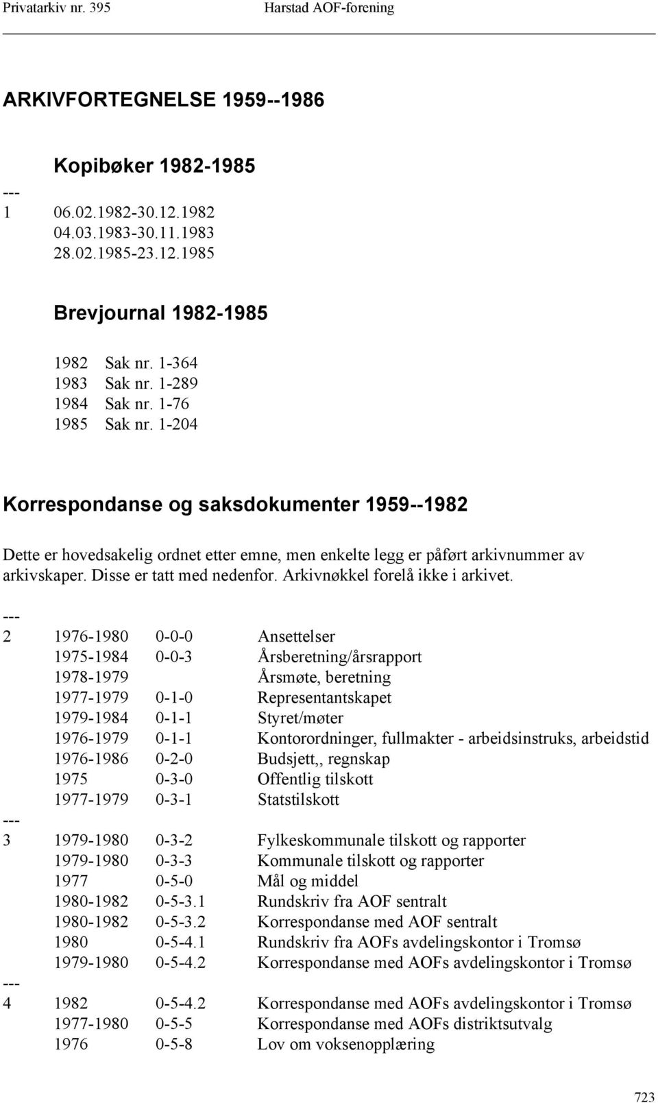 Arkivnøkkel forelå ikke i arkivet.