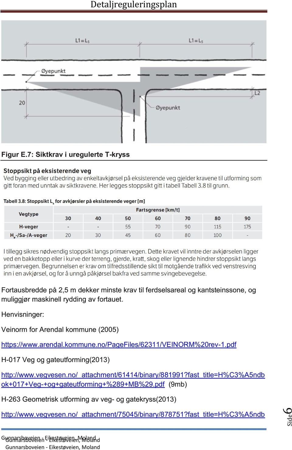 av fortauet. Henvisninger: Veinorm for Arendal kommune (2005) https://www.arendal.kommune.no/pagefiles/62311/veinorm%20rev-1.