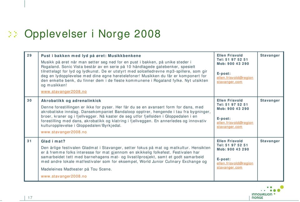 De er utstyrt med solcelledrevne mp3-spillere, som gir deg en lydopplevelse med dine egne høretelefoner!