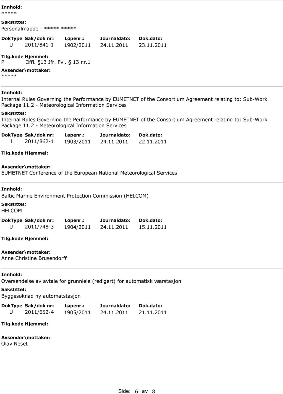 2 - Meteorological nformation Services 2011/