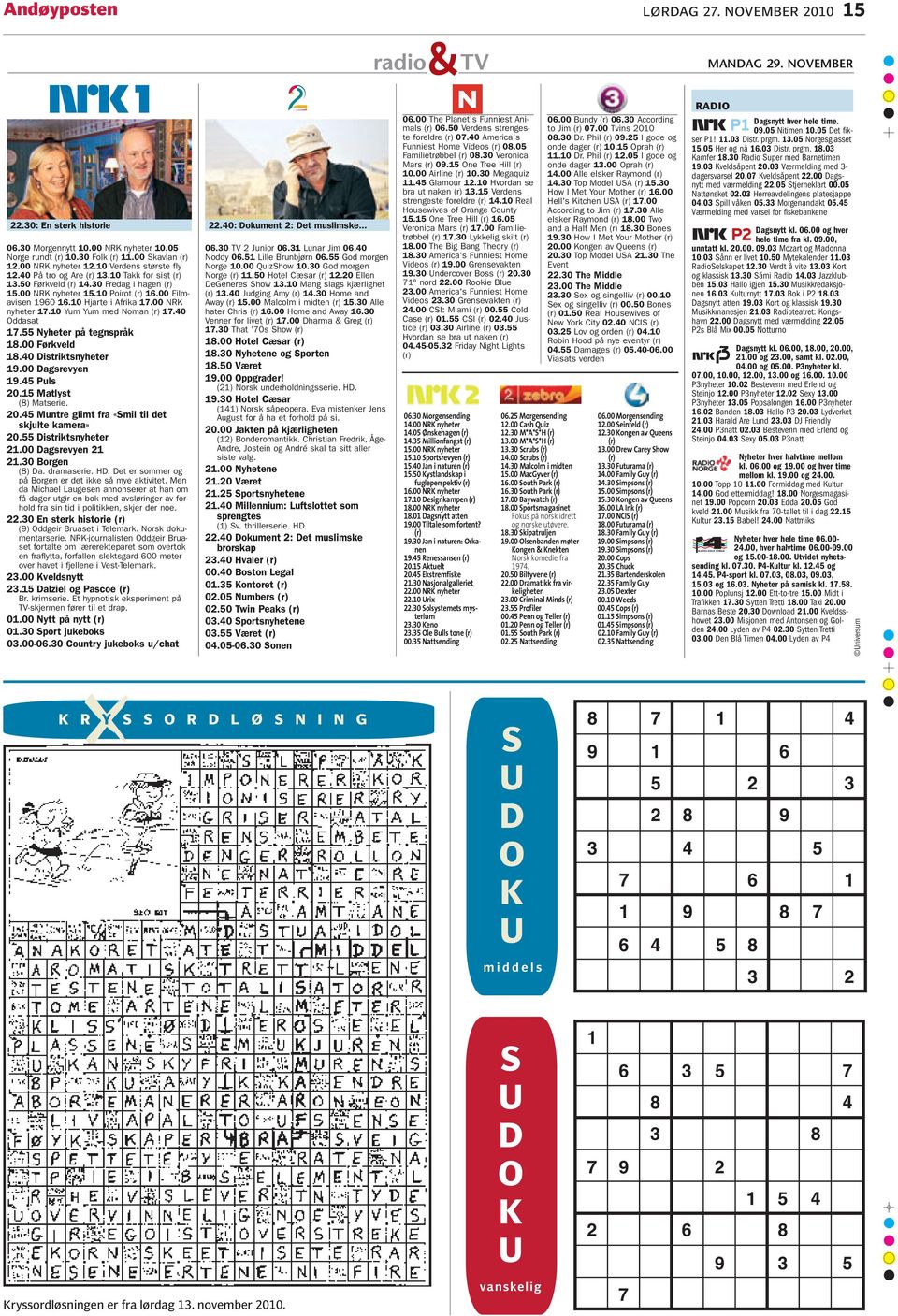 10 Hjarte i Afrika 17.00 NRK nyheter 17.10 Yum Yum med Noman 17.40 Oddasat 17.55 Nyheter på tegnspråk 18.00 Førkveld 18.40 Distriktsnyheter 19.00 Dagsrevyen 19.45 Puls 20.