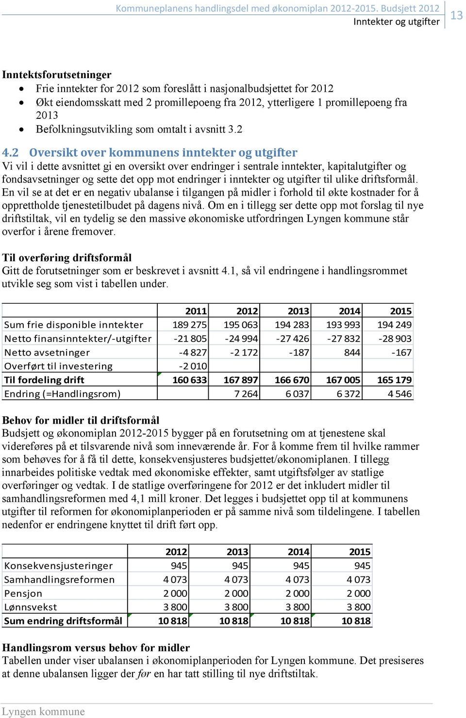 promillepoeng fra 2013 Befolkningsutvikling som omtalt i avsnitt 3.2 4.