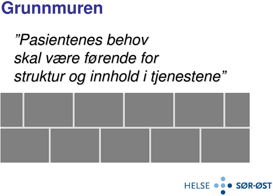 skal være v førende f