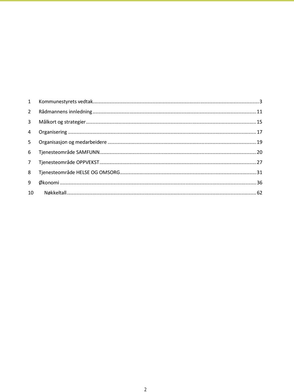 .. 17 5 Organisasjon og medarbeidere... 19 6 Tjenesteområde SAMFUNN.