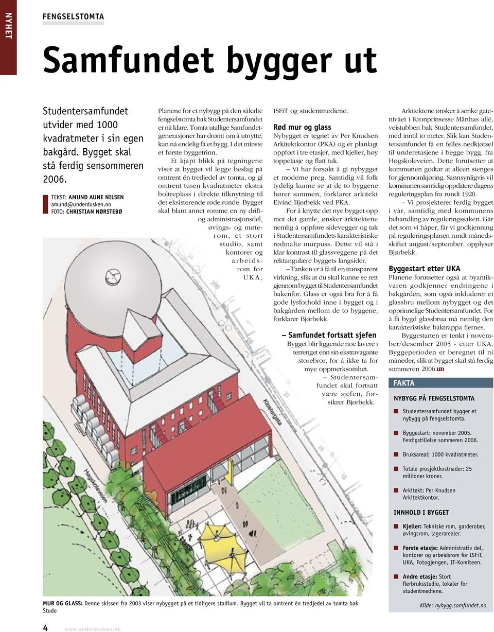 Tomta utallige Samfundetgenerasjoner har drømt om å utnytte, kan nå endelig få et bygg. I det minste et første byggetrinn.