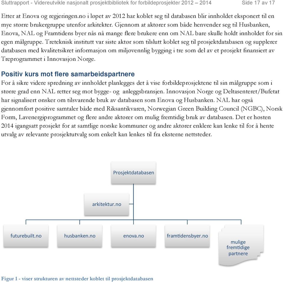 Gjennom at aktører som både henvender seg til Husbanken, Enova, NAL og Framtidens byer nås nå mange flere brukere enn om NAL bare skulle holdt innholdet for sin egen målgruppe.