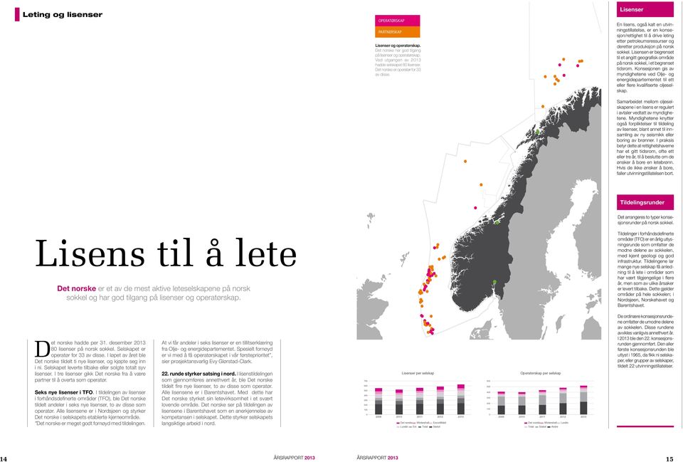 Lisenser En lisens, også kalt en utvinningstillatelse, er en konsesjon/rettighet til å drive leting etter petroleumsressurser og deretter produksjon på norsk sokkel.