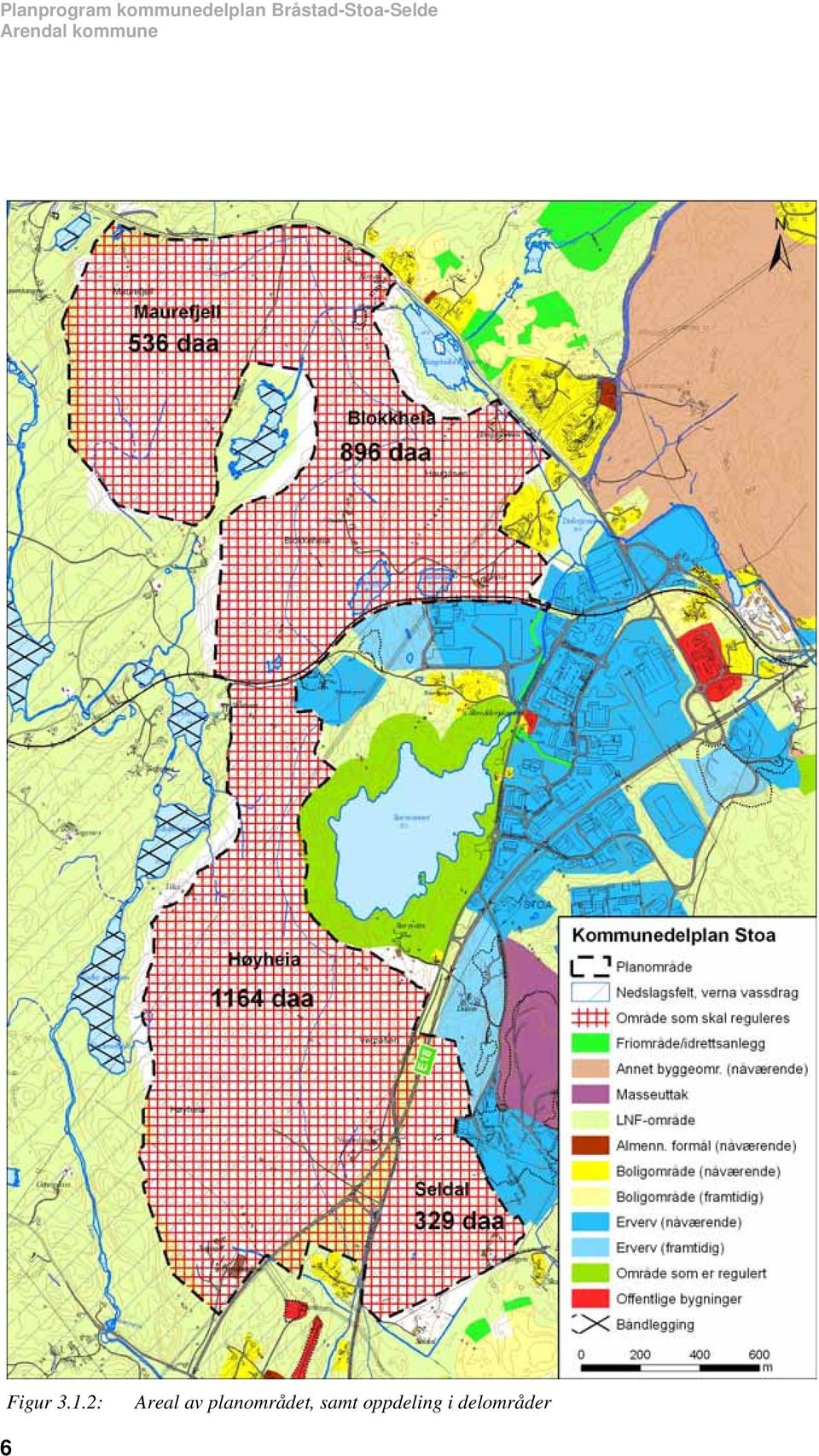 1.2: Areal av planområdet,