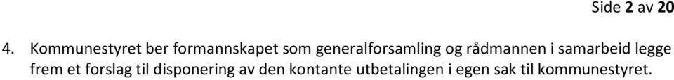 generalforsamling og rådmannen i samarbeid
