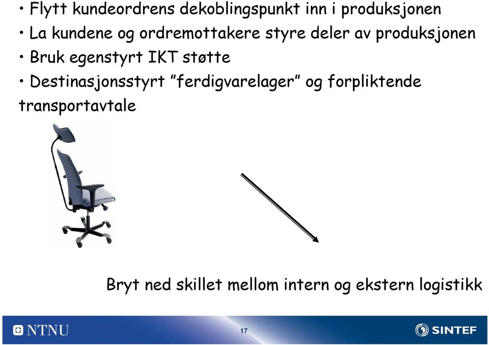 støtte Destinasjonsstyrt ferdigvarelager og forpliktende