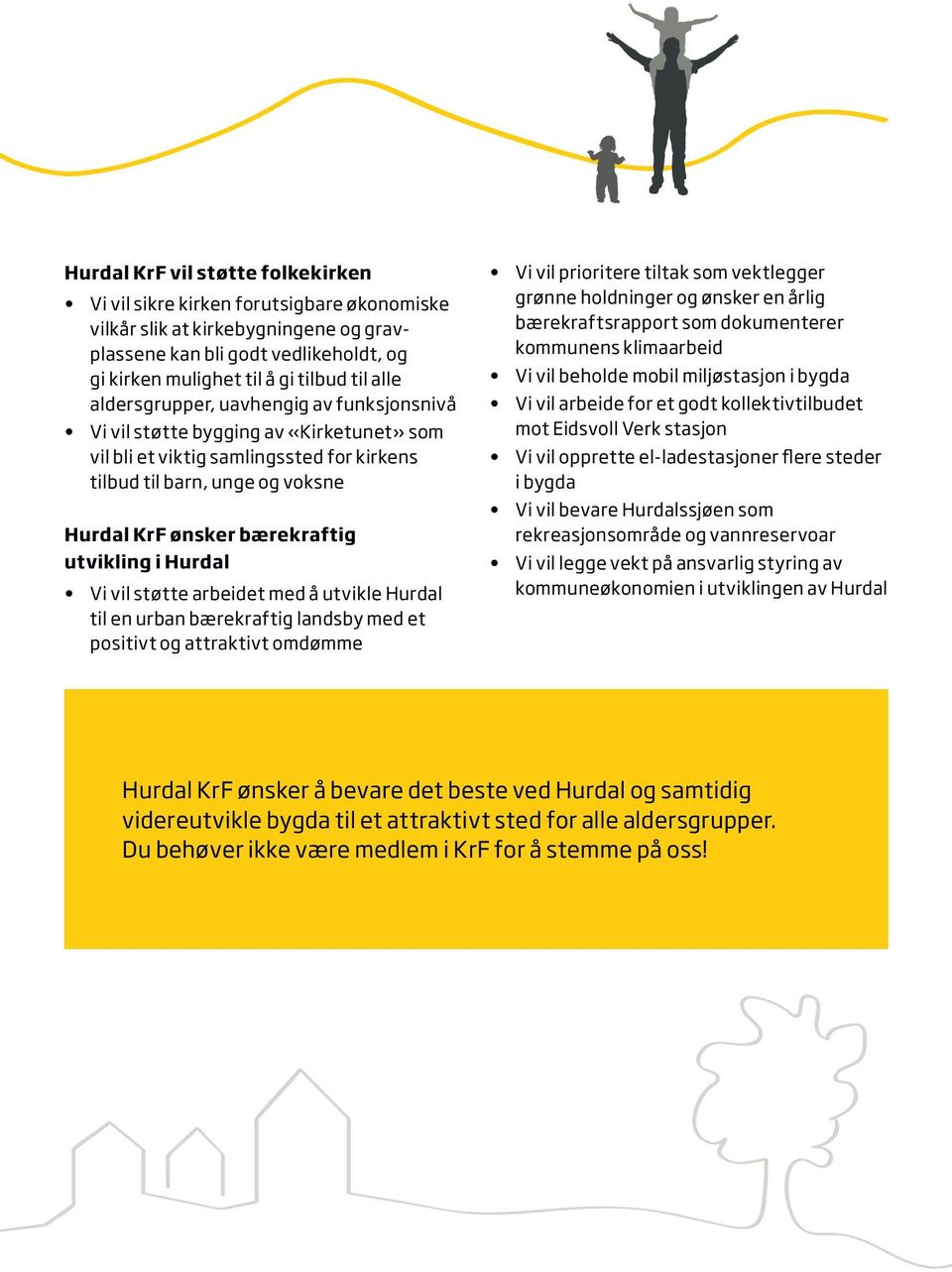 i Hurdal Vi vil støtte arbeidet med å utvikle Hurdal til en urban bærekraftig landsby med et positivt og attraktivt omdømme Vi vil prioritere tiltak som vektlegger grønne holdninger og ønsker en