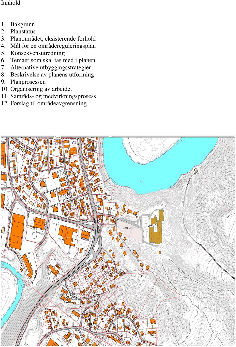 Temaer som skal tas med i planen 7. Alternative utbyggingsstrategier 8.