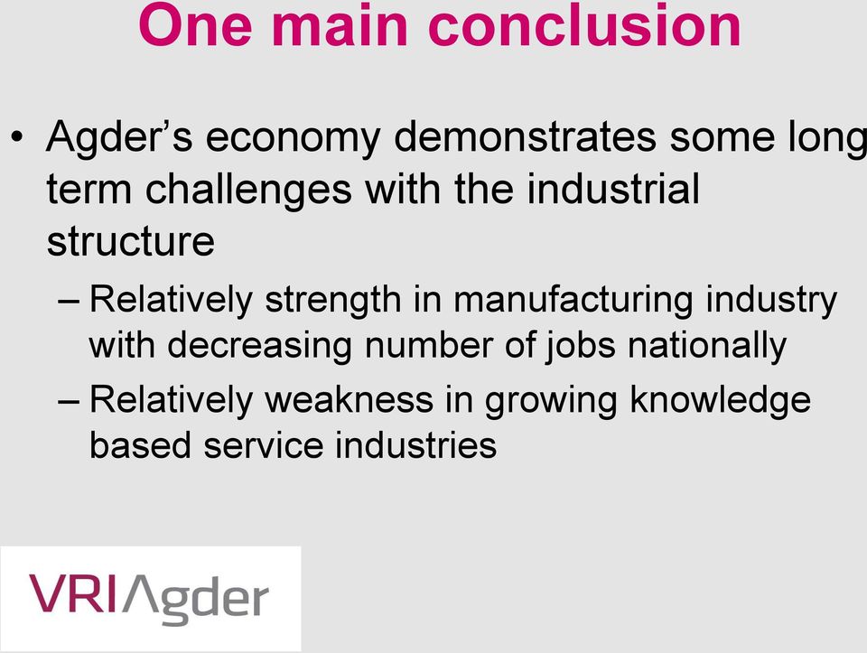 manufacturing industry with decreasing number of jobs nationally