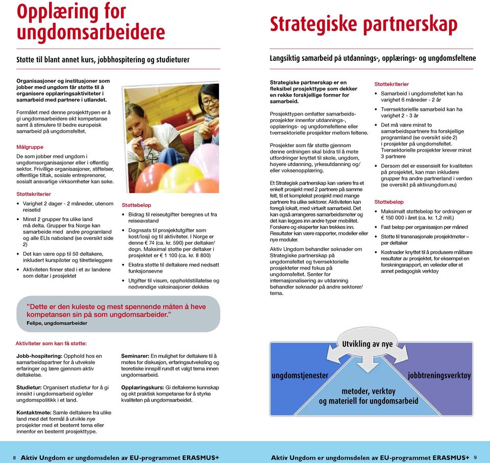 Strategiske partnerskap er en fleksibel prosjekttype som dekker en rekke forskjellige former for samarbeid.