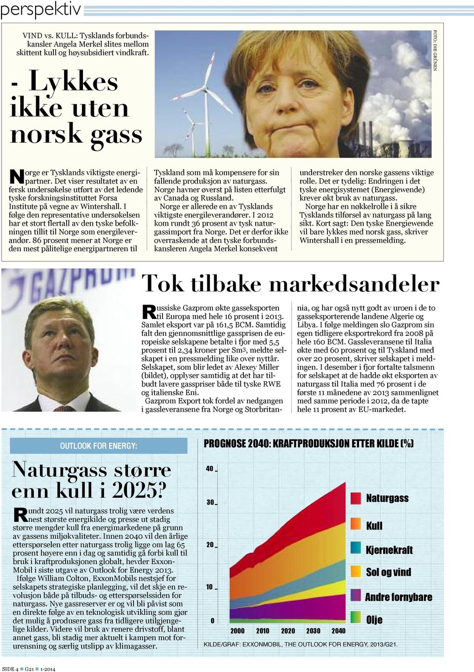 I følge den representative undersøkelsen har et stort flertall av den tyske befolkningen tillit til Norge som energileverandør.