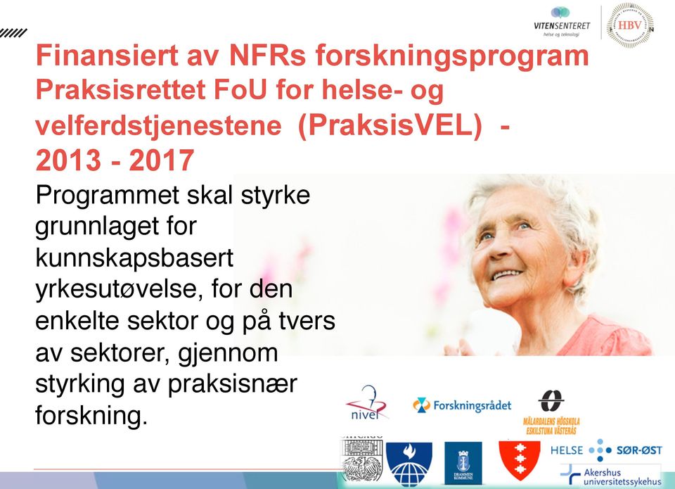 styrke grunnlaget for kunnskapsbasert yrkesutøvelse, for den