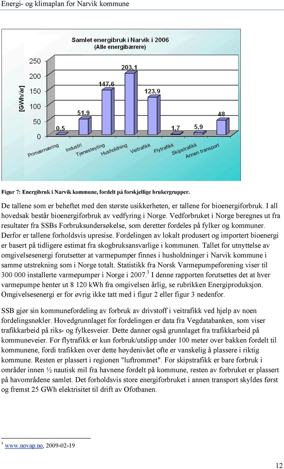 Derfor er tallene forholdsvis upresise. Fordelingen av lokalt produsert og importert bioenergi er basert på tidligere estimat fra skogbruksansvarlige i kommunen.