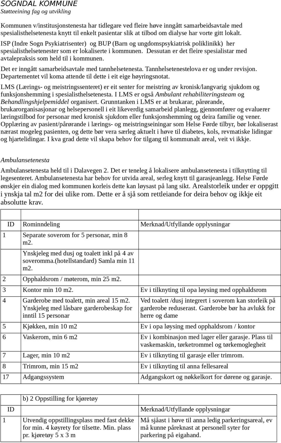 Dessutan er det fleire spesialistar med avtalepraksis som held til i kommunen. Det er inngått samarbeidsavtale med tannhelsetenesta. Tannhelsetenestelova er og under revisjon.