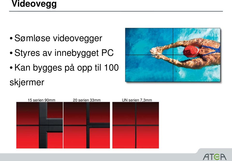 bygges på opp til 100 skjermer 15