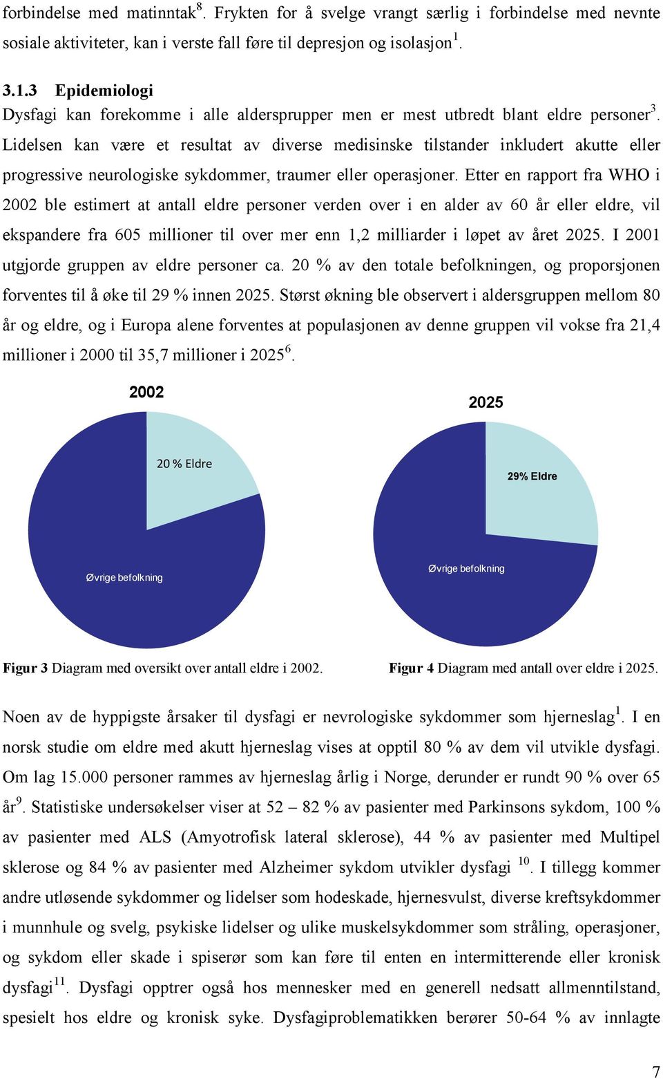 Lidelsen kan være et resultat av diverse medisinske tilstander inkludert akutte eller progressive neurologiske sykdommer, traumer eller operasjoner.