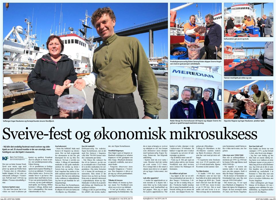 Sigurdur Ragnar og Ingar Haukanes plukker kjøtt. Sveive-fest og økonomisk mikrosuksess - Nå blir det endelig festmat med sveiver og sidekjøtt av sel.