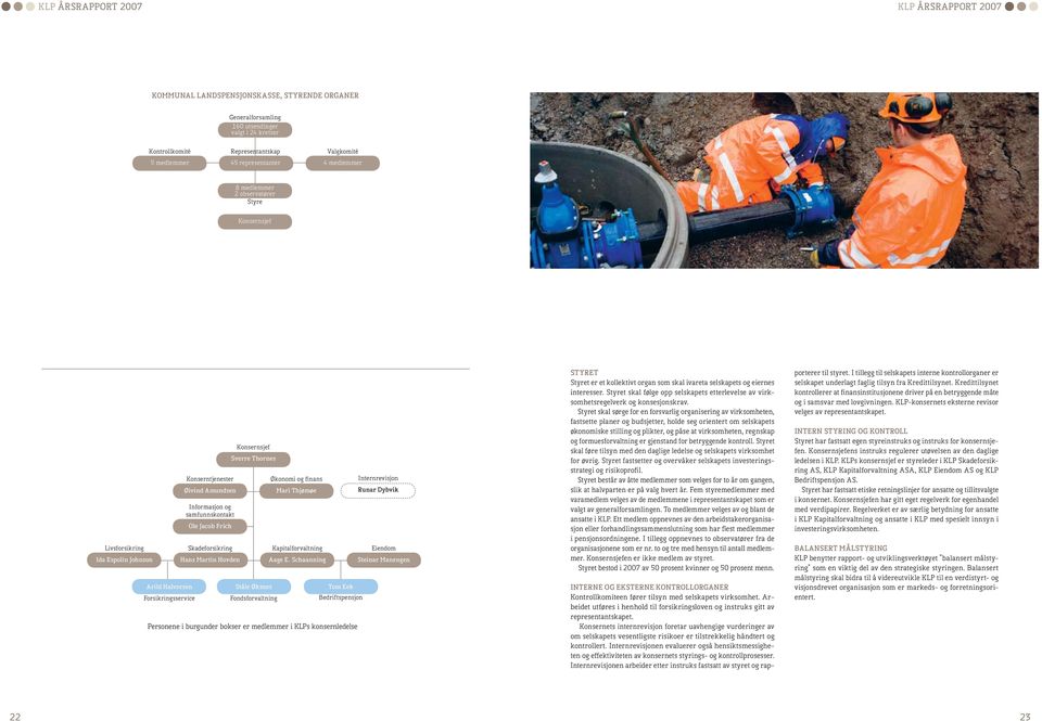 Hans Martin Hovden Konsernsjef Sverre Thornes Ståle Øksnes Fondsforvaltning Økonomi og finans Mari Thjømøe Kapitalforvaltning Aage E.