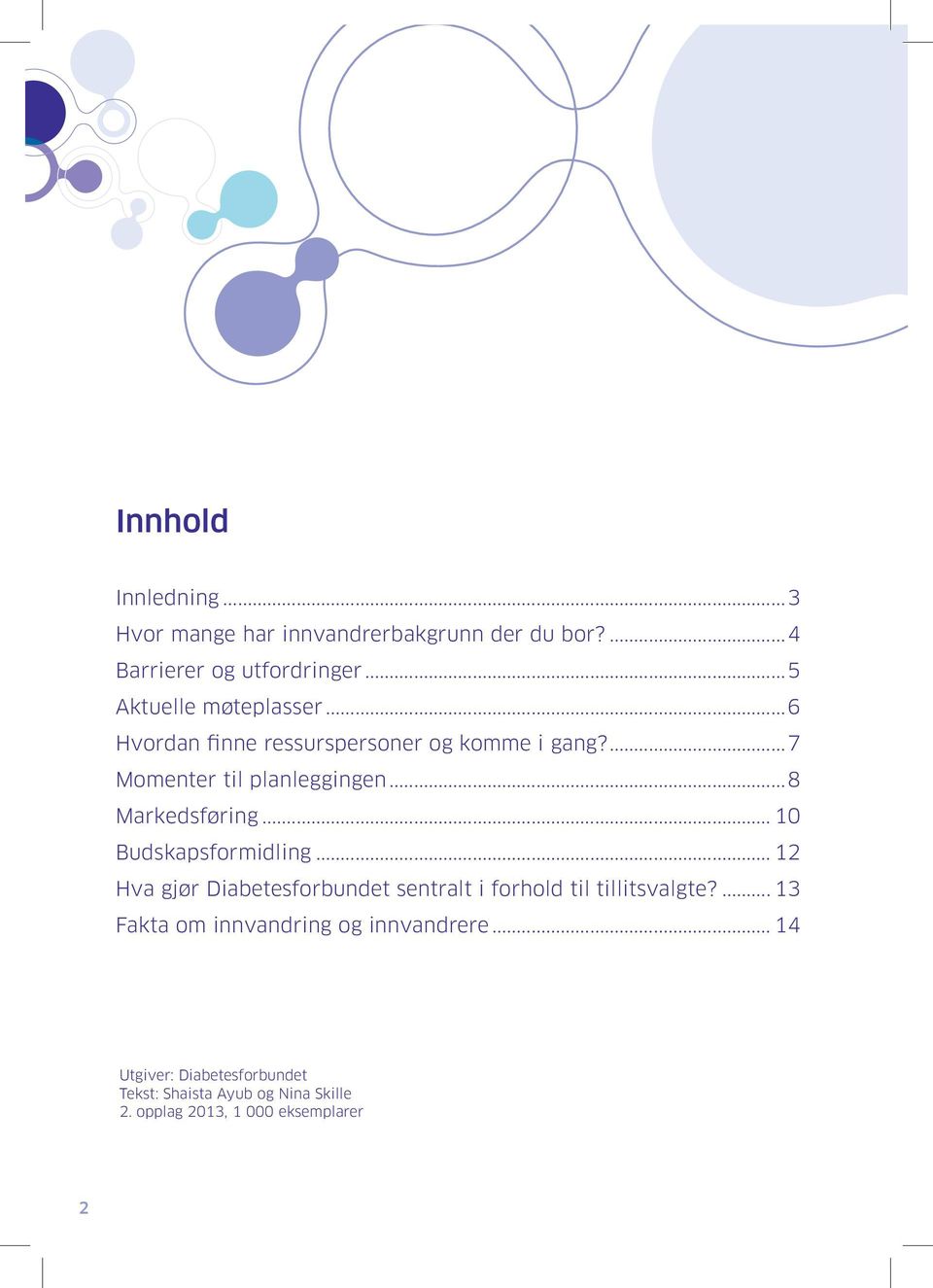 ..8 Markedsføring... 10 Budskapsformidling... 12 Hva gjør Diabetesforbundet sentralt i forhold til tillitsvalgte?