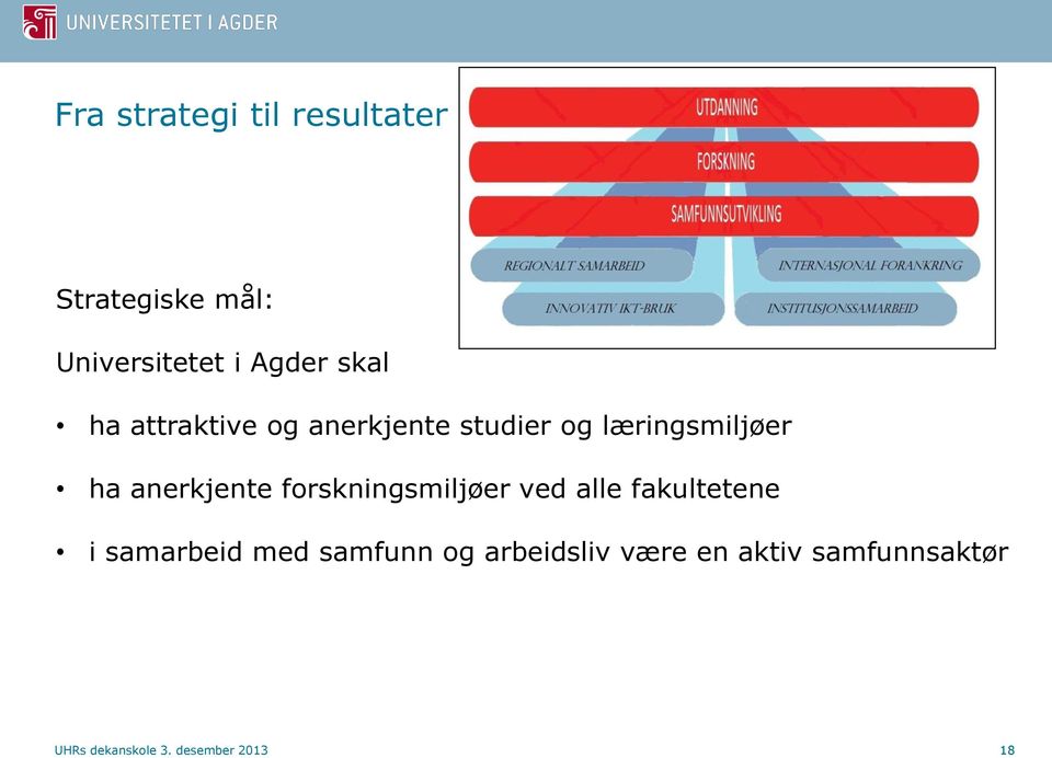 anerkjente forskningsmiljøer ved alle fakultetene i samarbeid med