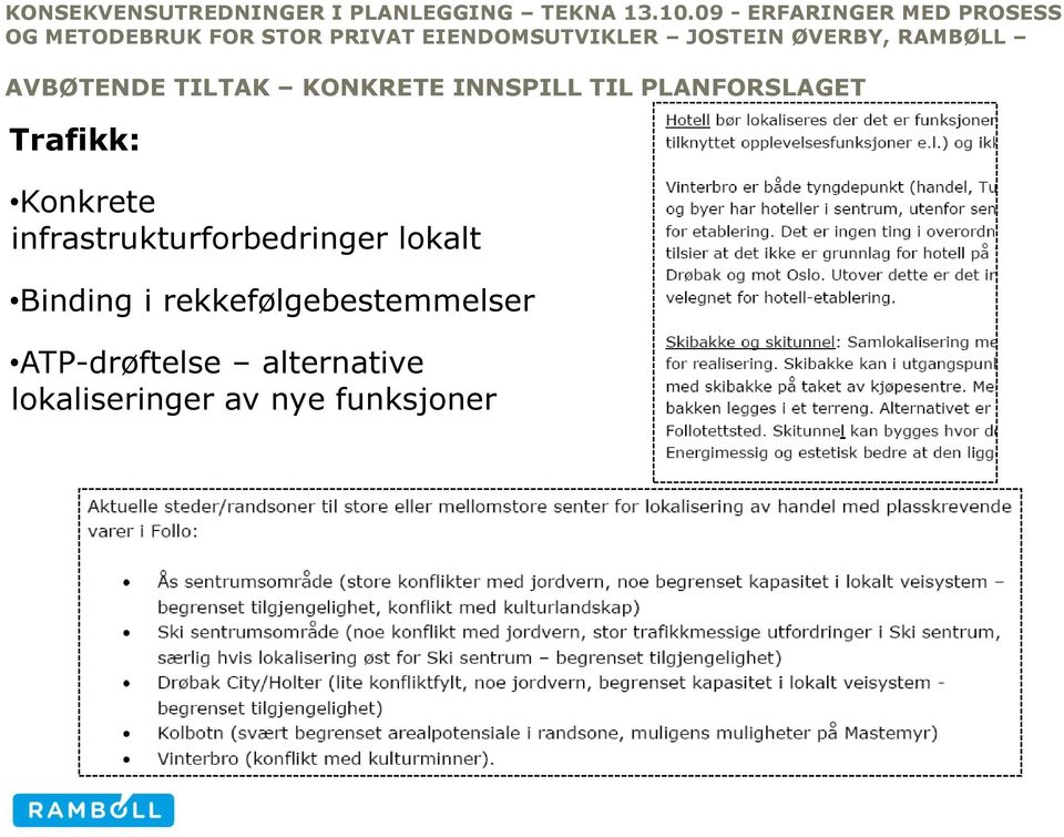 infrastrukturforbedringer lokalt Binding i