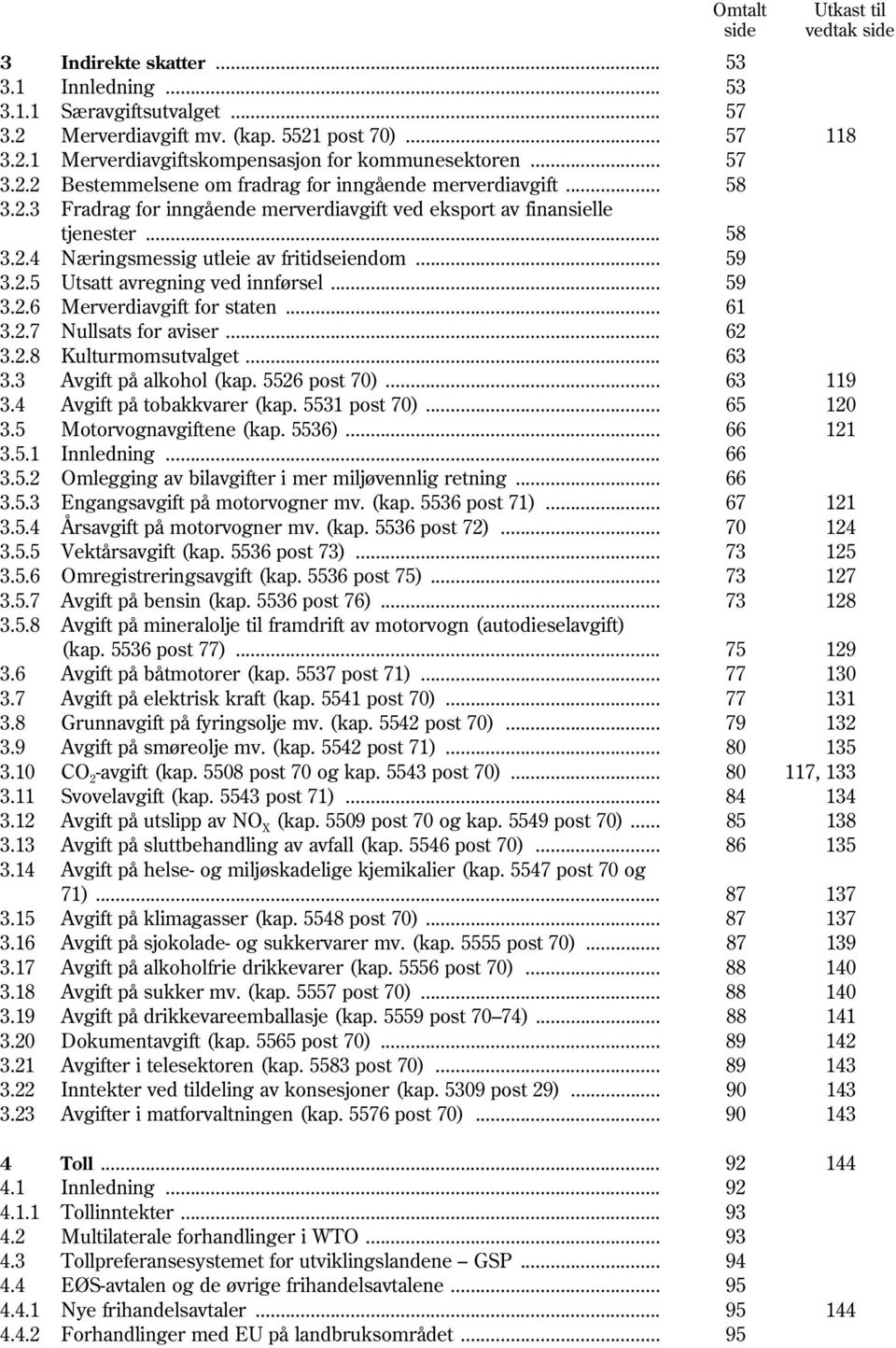 .. 59 3.2.5 Utsatt avregning ved innførsel... 59 3.2.6 Merverdiavgift for staten... 61 3.2.7 Nullsats for aviser... 62 3.2.8 Kulturmomsutvalget... 63 3.3 Avgift på alkohol (kap. 5526 post 70).