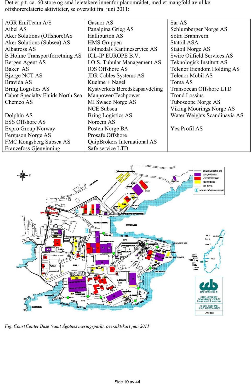 (Subsea) AS Albatross AS B Holme Transportforretning AS Bergen Agent AS Baker AS Bjørge NCT AS Bravida AS Bring Logistics AS Cabot Specialty Fluids North Sea Chemco AS Dolphin AS ESS Offshore AS